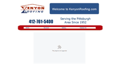Desktop Screenshot of kenyonroofing.com